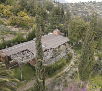 Vista aérea de casa principal 