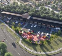 Oportunidad de arriendo en Strip Center Huertos de Linares, ubicado en el cruce de Camino Yerbas Buenas con Av. Circunvalación Norte, en un nodo estratégico de conectividad periurbana en Linares, con potencial de captura de flujo vehicular interurbano.