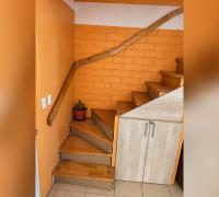 Escalera de madera.