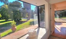 Vista del jardín desde la casa