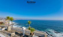 Expectacular Vista Panoramica, Primera línea desde amplia terraza, abarcando toda la bahia de Reñaca, Viña del mar y Valparaíso