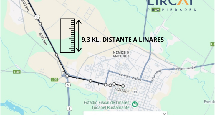 cerca de Linares, cerca de la carretera