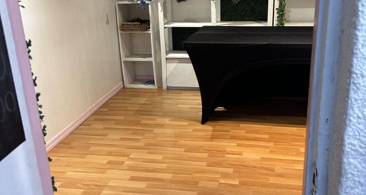 Ingreso al Local el cual está al fondo de otra área donde se exponen productos