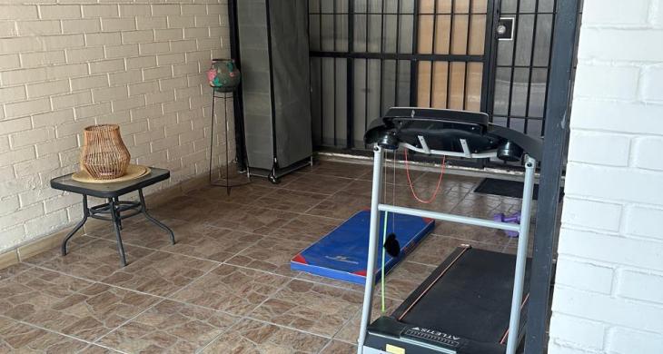 Perfecto espacio para ubicar máquinas de ejercicio