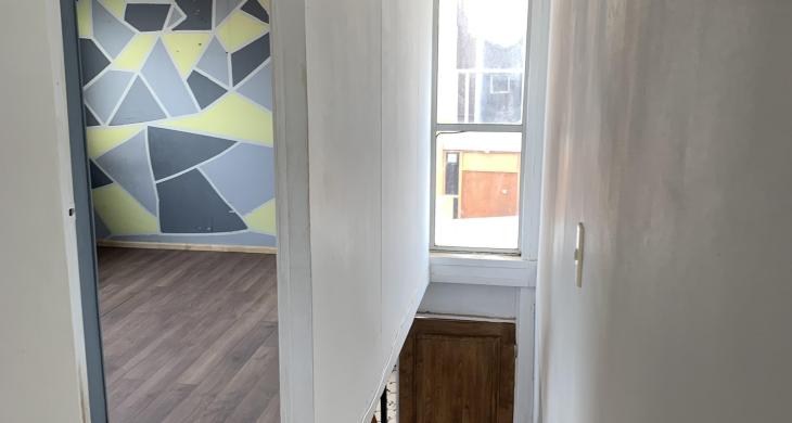 Vista desde el segundo nivel del dúplex, donde se distribuyen los tres dormitorios