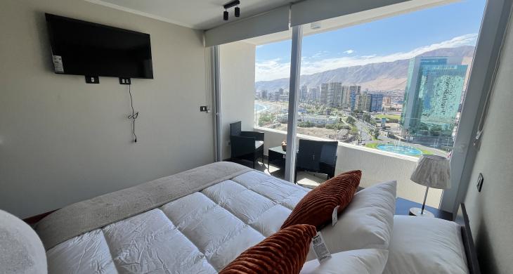 Habitación vistas a la ciudad y parcial al mar