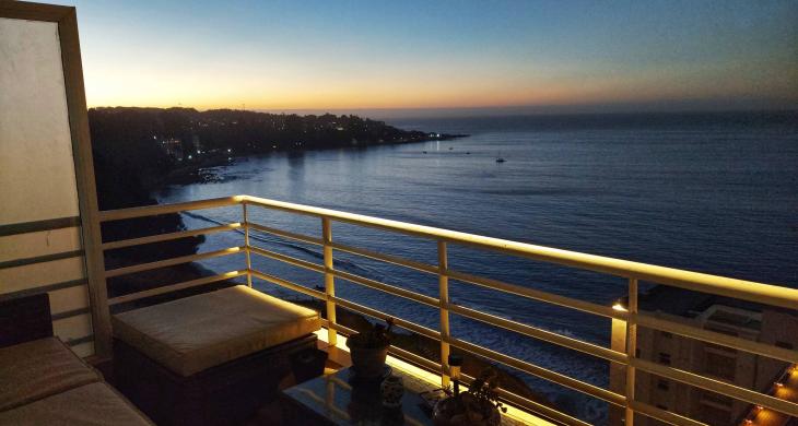 Balcón al atardecer 